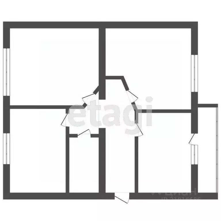 3-к кв. Калининградская область, Гурьевск бул. Краковский, 5 (54.6 м) - Фото 2