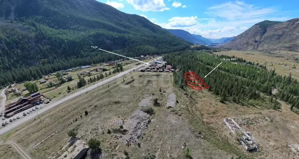 Участок в Алтай, Улаганский район, с. Акташ  (25.0 сот.) - Фото 1