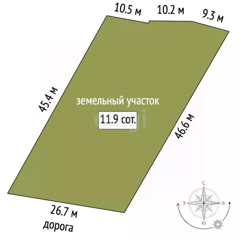 Участок в Крым, Симферополь Дружба СНТ,  (11.86 сот.) - Фото 2