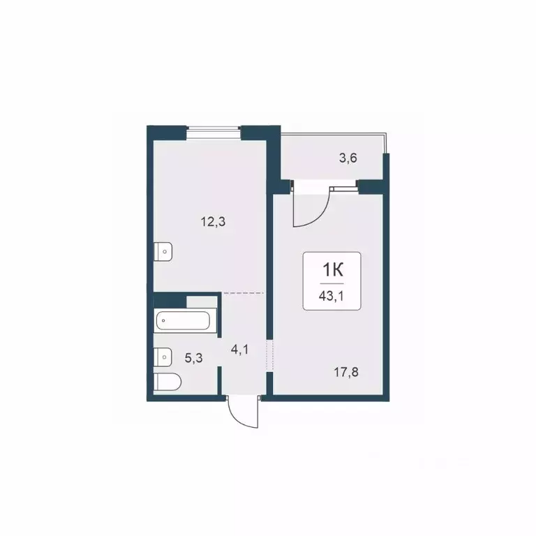 1-к кв. Новосибирская область, Новосибирск ул. Сибиряков-Гвардейцев, ... - Фото 1