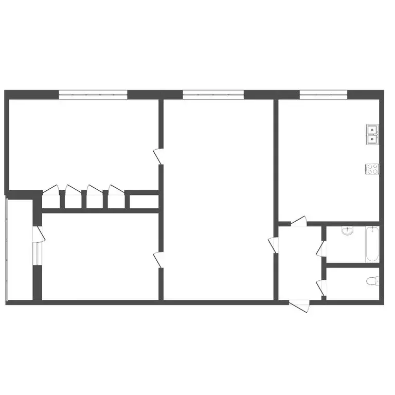 3-комнатная квартира: Пермь, Переселенческая улица, 100 (79.2 м) - Фото 1