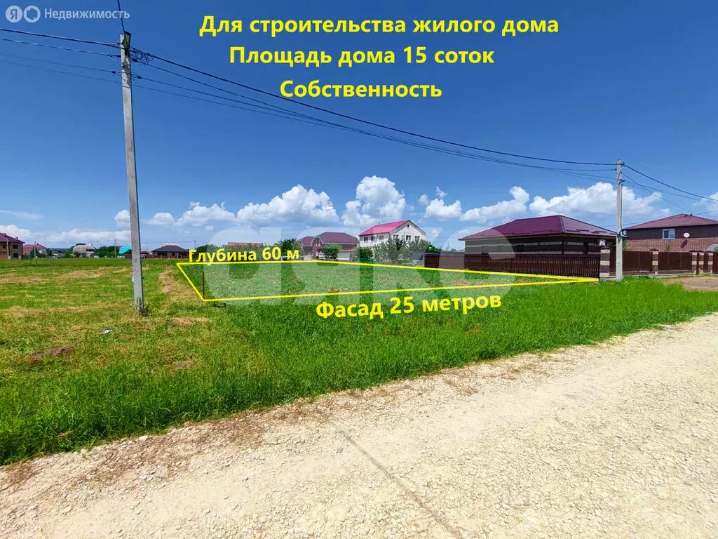 Участок в посёлок Сенной, Фанагорийская улица (15 м) - Фото 0