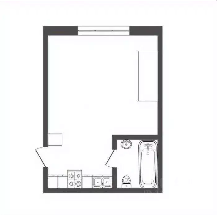 Студия Воронежская область, Воронеж Краснознаменная ул., 14 (16.8 м) - Фото 1
