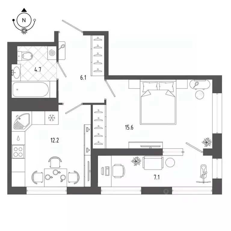 1-к кв. Санкт-Петербург бул. Измайловский, 9 (42.1 м) - Фото 0