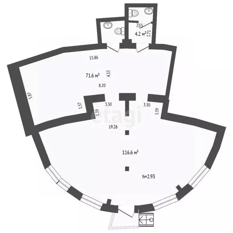 Торговая площадь в Тюменская область, Тюмень ул. Республики, 156к1 ... - Фото 1
