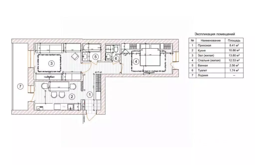 2-к кв. Татарстан, Казань ул. Аметьевская магистраль, 4А (50.9 м) - Фото 2