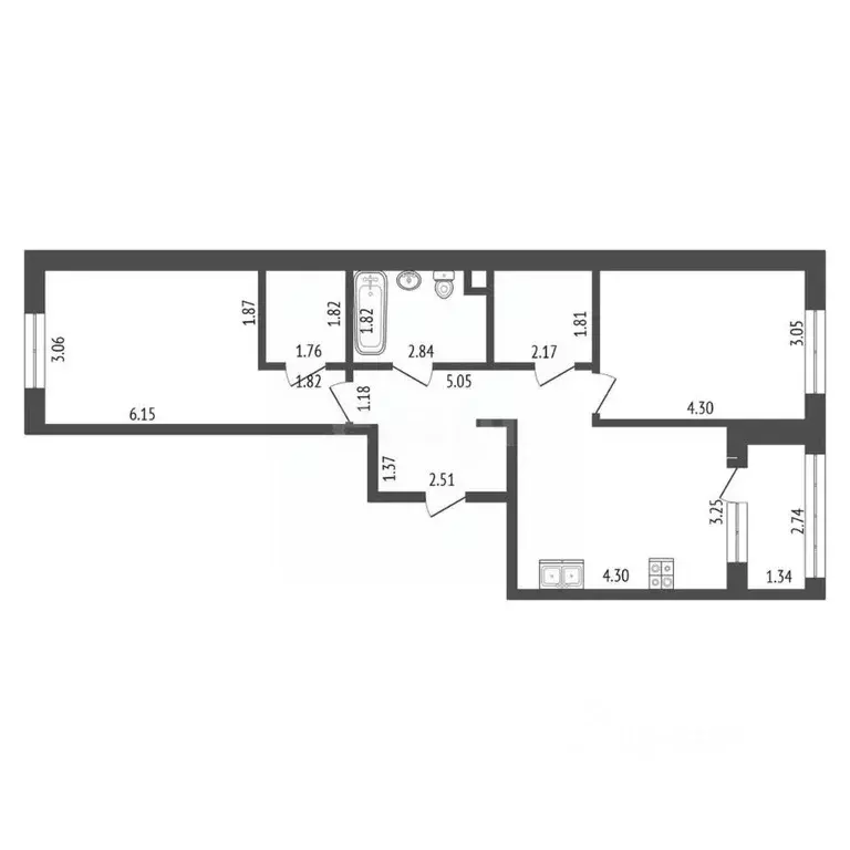 2-к кв. Московская область, Одинцовский городской округ, ... - Фото 2