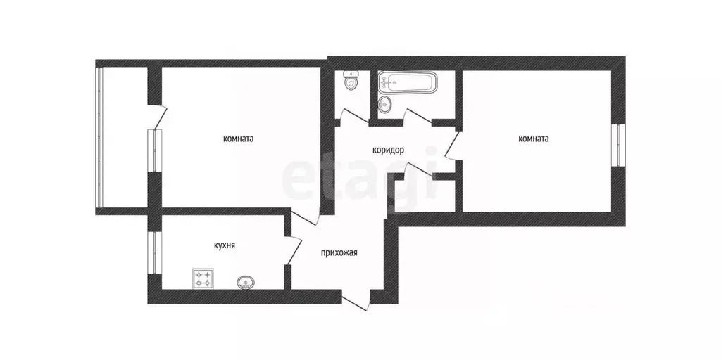 2-к кв. Смоленская область, Ярцево просп. Металлургов, 26 (50.8 м) - Фото 1