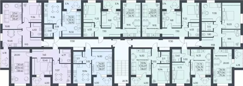 2-к кв. Саратовская область, Татищево рп  (55.75 м) - Фото 1
