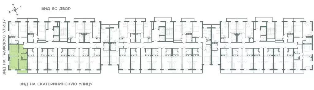 2-комнатная квартира: Мурино, Екатерининская улица, 11 (42.3 м) - Фото 1