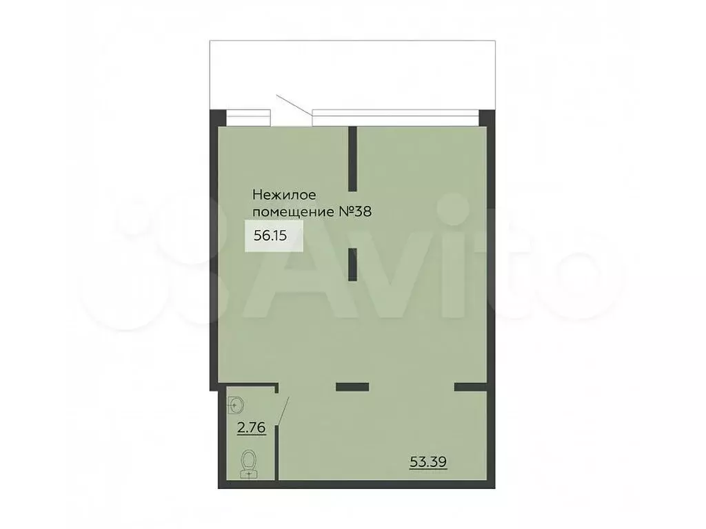 Продам помещение свободного назначения, 56.15 м - Фото 0