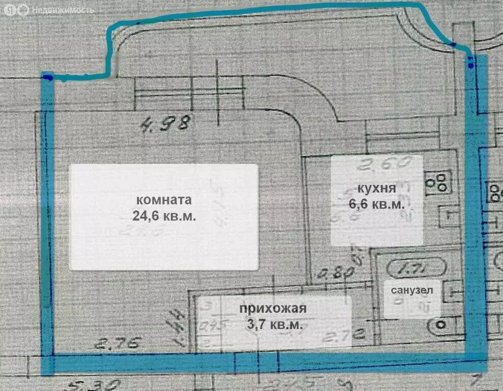 1-комнатная квартира: Нижний Новгород, улица Плотникова, 3 (38.9 м) - Фото 0