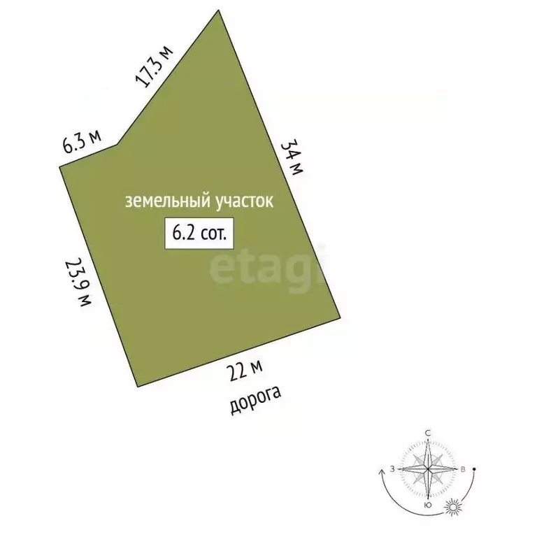 Участок в Крым, Ленинский район, Семисотское с/пос, с. Каменское  ... - Фото 1