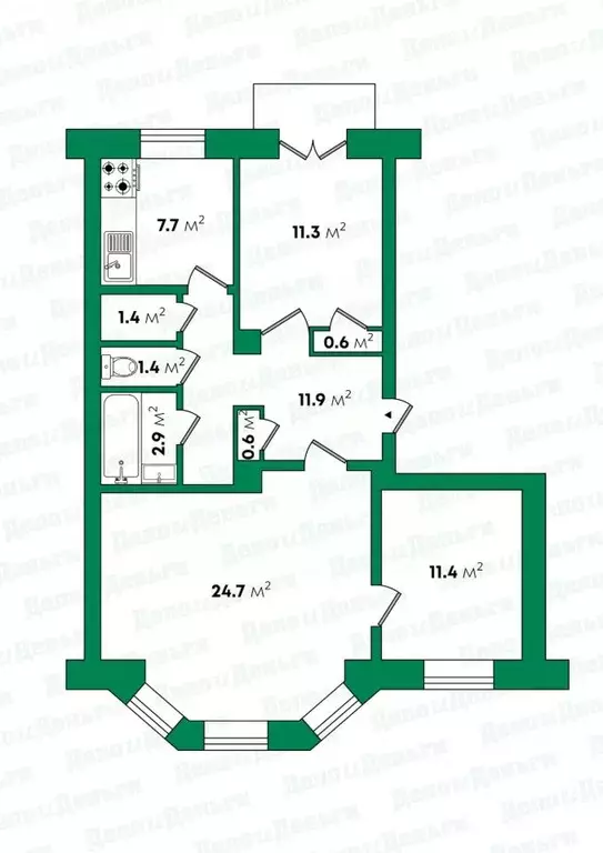 3-к кв. Кировская область, Киров Советская ул., 43 (73.9 м) - Фото 1