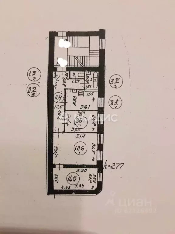 3-к кв. Санкт-Петербург Разъезжая ул., 17В (65.6 м) - Фото 2