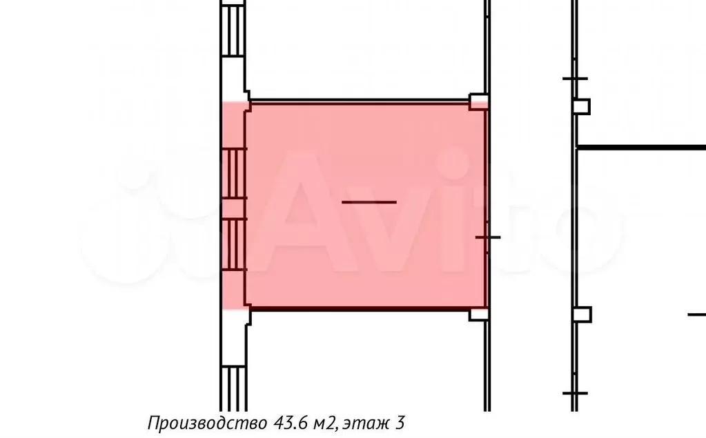 43.6 м швейная мастерская, грузовой лифт, рядом метро - Фото 0