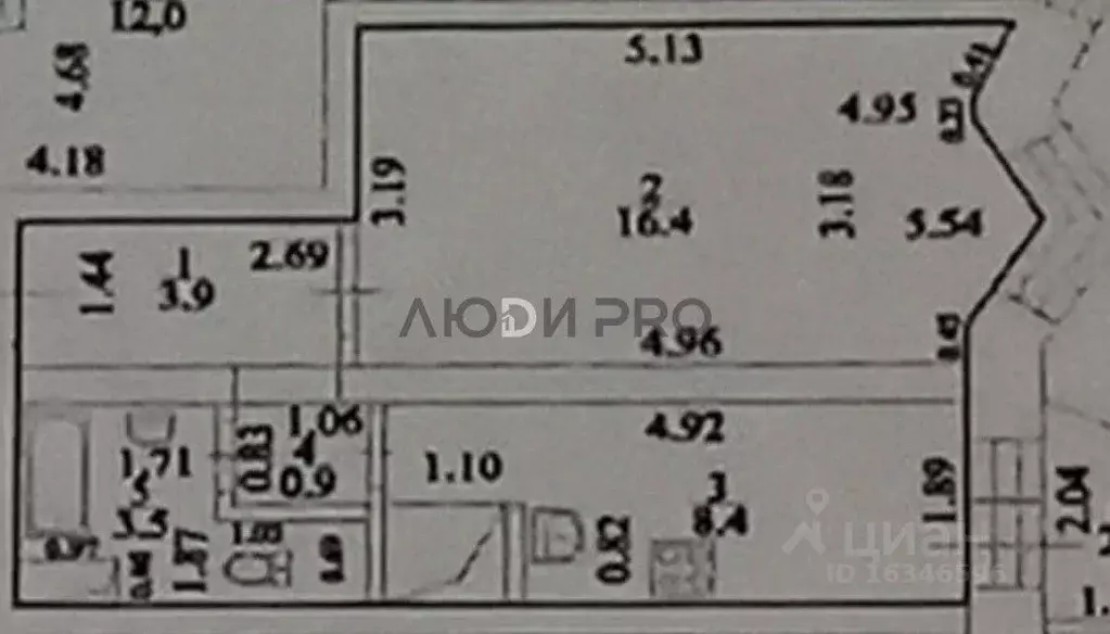 1-к кв. Башкортостан, Уфа Караидельская ул., 62 (32.8 м) - Фото 2