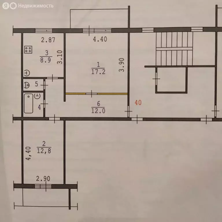 2-комнатная квартира: Егорьевск, улица Горького, 11 (54.4 м) - Фото 0