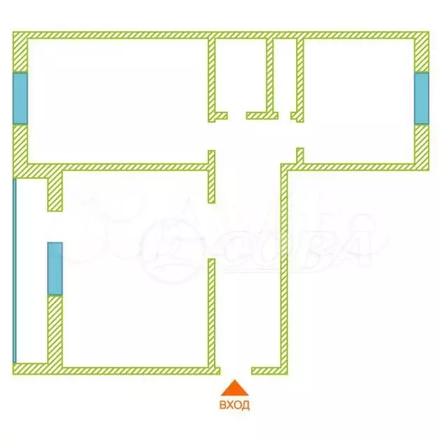 3-к. квартира, 60 м, 4/9 эт. - Фото 0