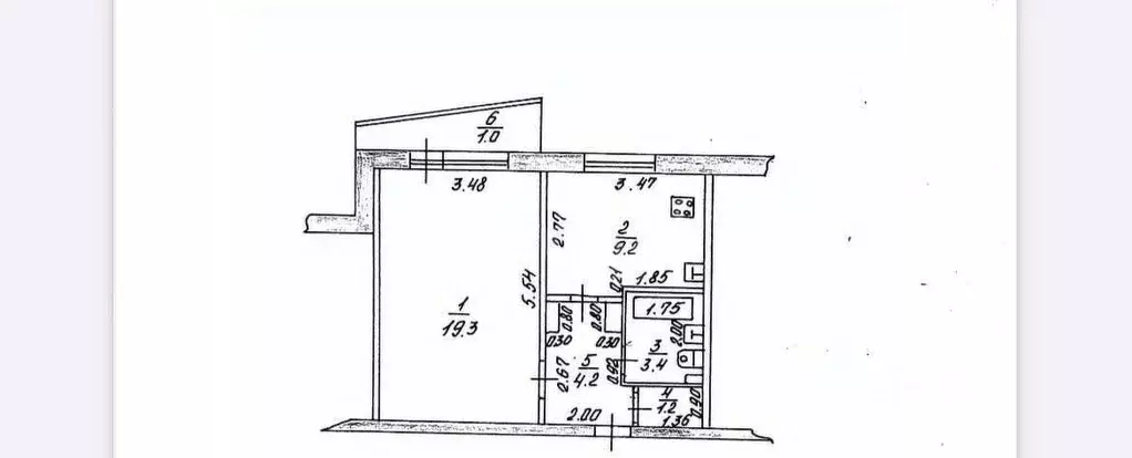 1-к кв. Татарстан, Казань ул. Юлиуса Фучика, 131 (38.3 м) - Фото 2