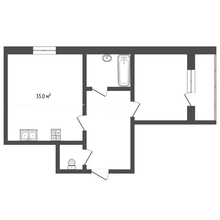 2-комнатная квартира: Ярославль, Спасская улица, 2 (58.5 м) - Фото 1