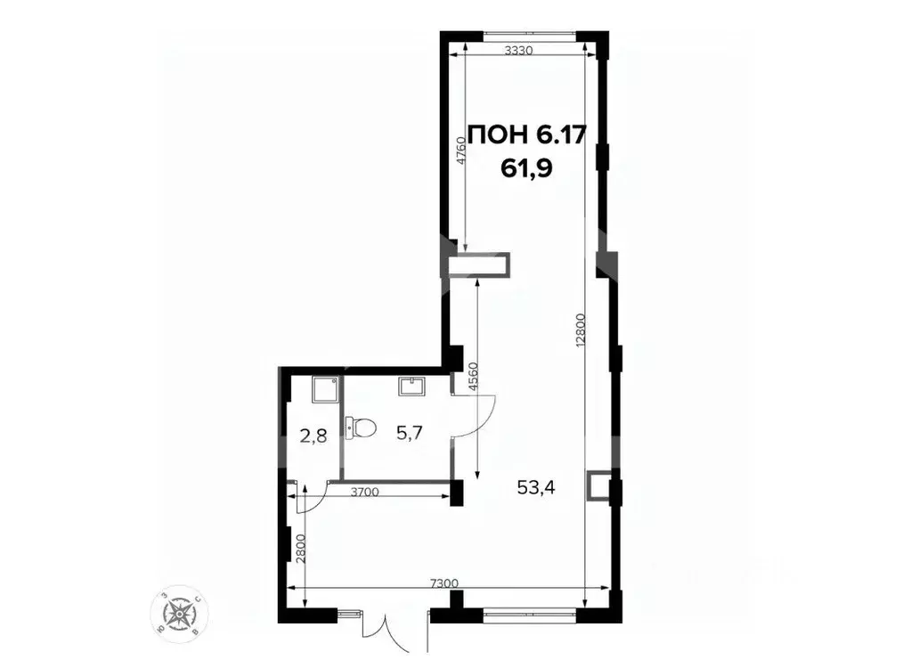 Помещение свободного назначения в Москва Ленинградское ш., 228к7 (62 ... - Фото 1