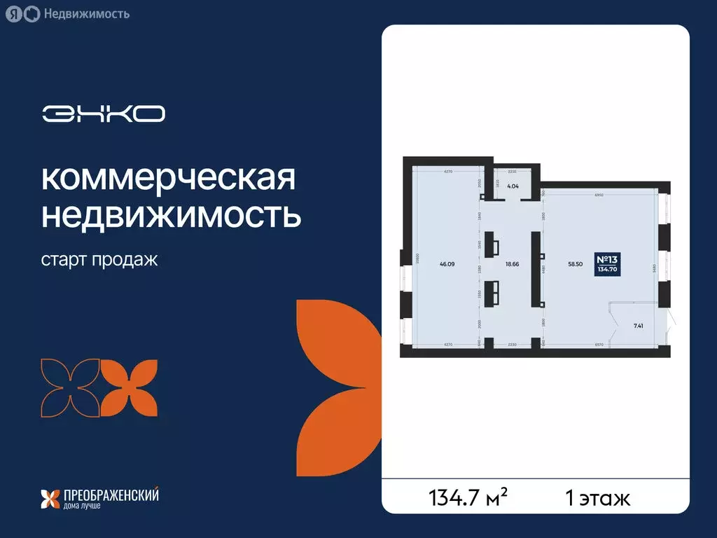 Помещение свободного назначения (134.7 м) - Фото 1