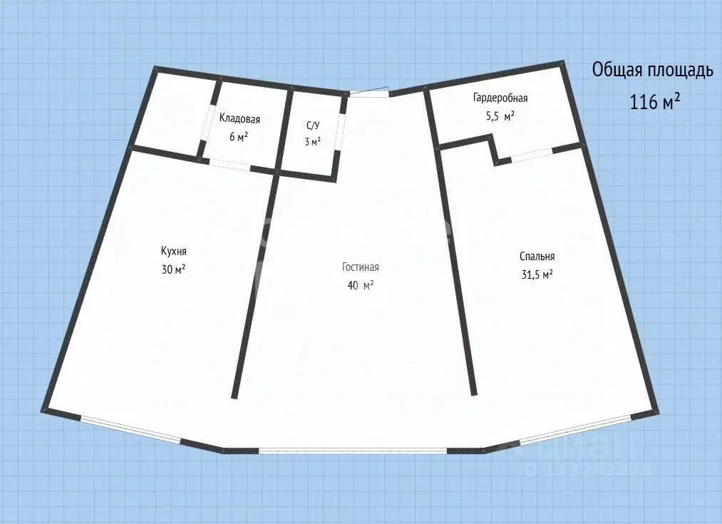 2-к кв. Дагестан, Каспийск просп. Акулиничева, 7 (116.0 м) - Фото 2