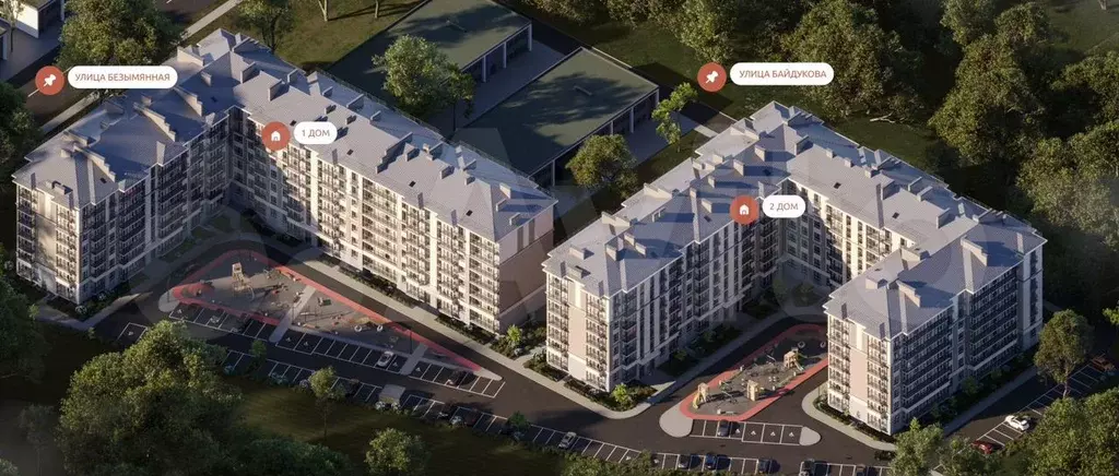 2-к. квартира, 59,8 м, 2/8 эт. - Фото 1