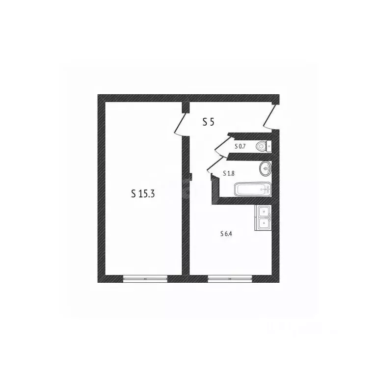 1-к кв. Алтайский край, Белокуриха ул. Братьев Ждановых, 101 (29.2 м) - Фото 2