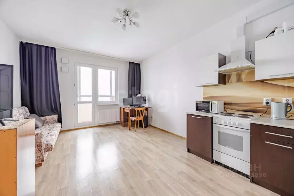 Студия Санкт-Петербург ул. Чарушинская, 2 (28.7 м) - Фото 2