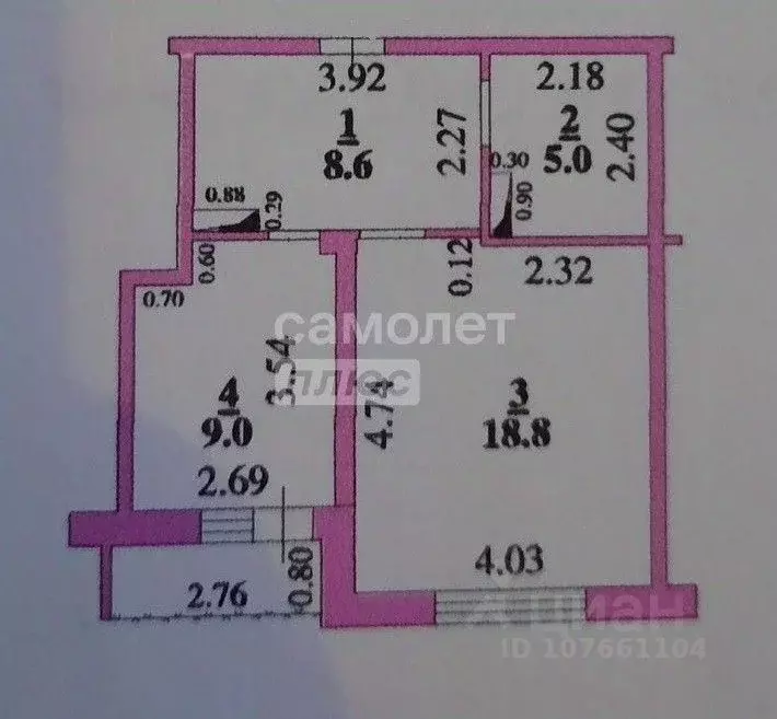 1-к кв. Липецкая область, Липецк ул. А.Г. Стаханова, 77к1 (44.0 м) - Фото 2