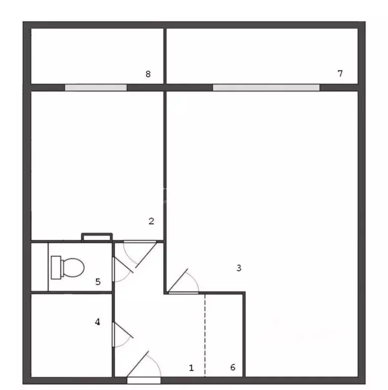 Планировка квартиры п 47 1-к кв. Москва Востряковский проезд, 17к4 (39.0 м), Купить квартиру в Москве, ID