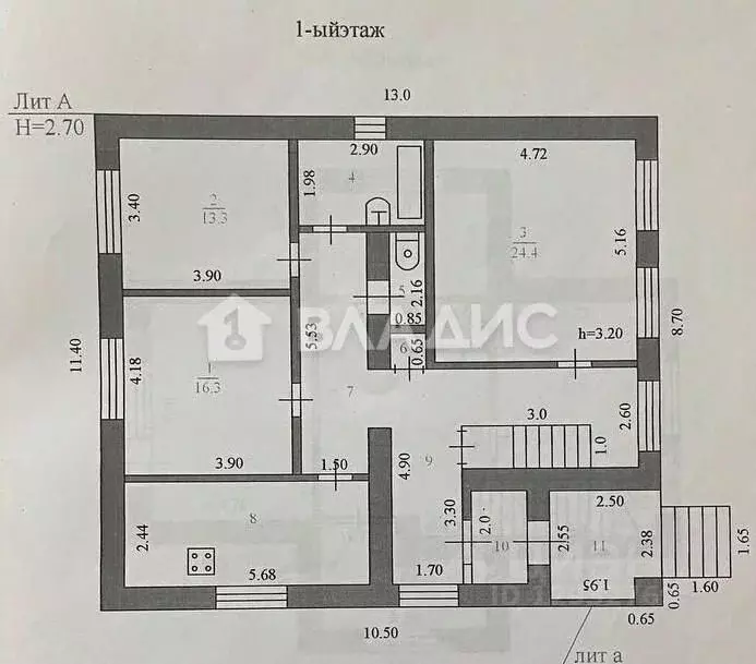Дом в Пензенская область, Пенза Ломовская ул., 4 (181 м) - Фото 1