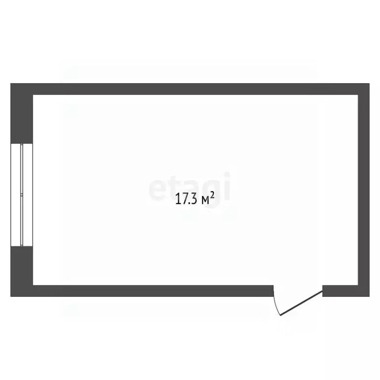 Комната Тюменская область, Тюмень Харьковская ул., 1 (17.3 м) - Фото 2