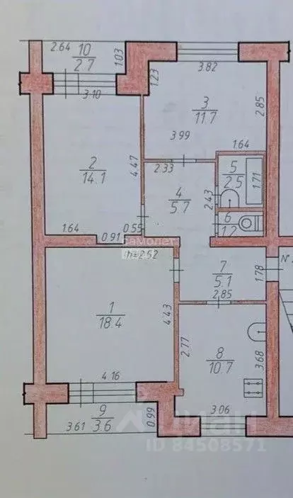 3-к кв. Калужская область, Дзержинский район, Товарково городское ... - Фото 2