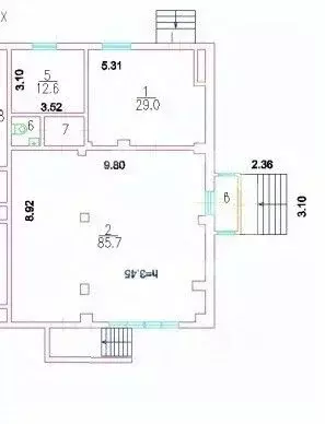 Помещение свободного назначения в Москва Братиславская ул., 29К1 (132 ... - Фото 2