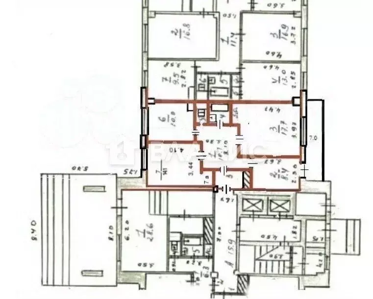 3-к кв. Московская область, Одинцово Можайское ш., 63 (70.1 м) - Фото 2