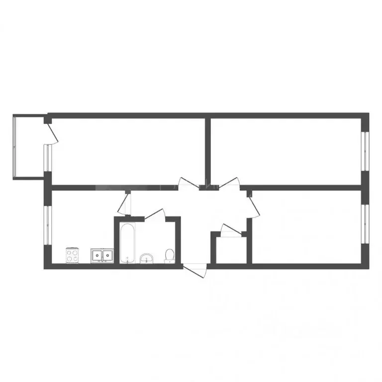 3-к кв. Тюменская область, Тюмень Харьковская ул., 71 (60.0 м) - Фото 2