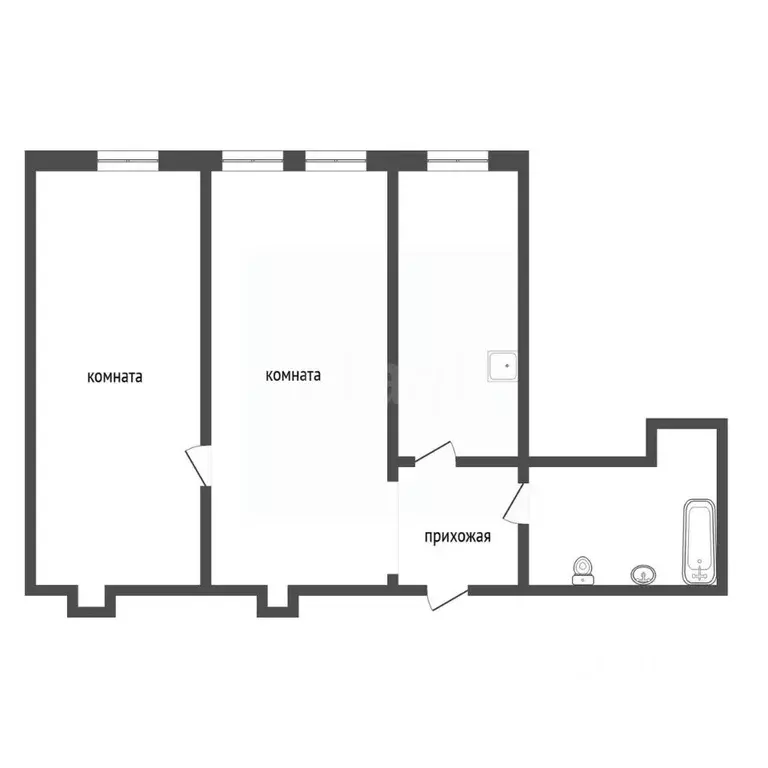 3-к кв. Красноярский край, Канск 1-й городок, 2 (60.9 м) - Фото 2