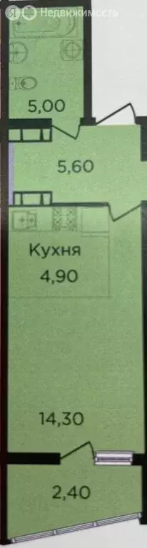 1-комнатная квартира: Краснодар, улица имени В.Н. Мачуги, 166к2 (30.1 ... - Фото 0