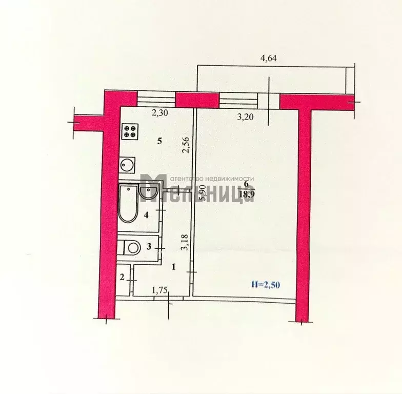 1-к кв. Волгоградская область, Волгоград просп. Имени В.И. Ленина, 51А ... - Фото 2