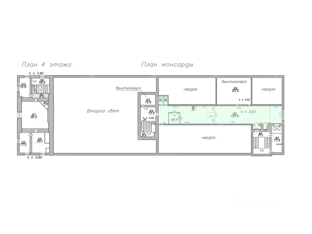 Офис в Санкт-Петербург Чкаловский просп., 50 (210 м) - Фото 1