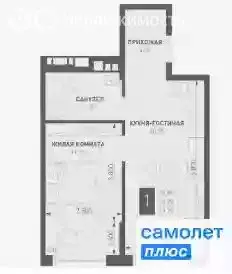 1-комнатная квартира: Краснодар, посёлок Берёзовый, микрорайон ... - Фото 0