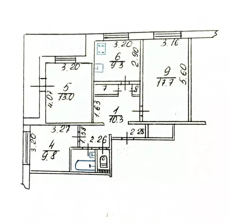 3-к кв. Крым, Симферополь ул. 60 лет Октября, 13/64 (69.5 м) - Фото 1