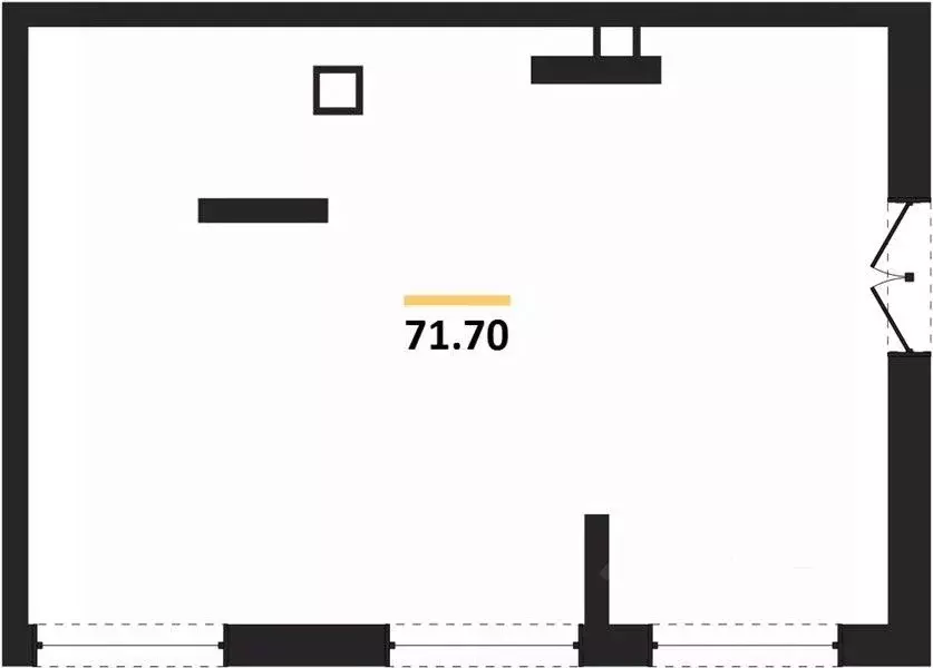 помещение свободного назначения в москва № 152 кв-л, (72 м) - Фото 0