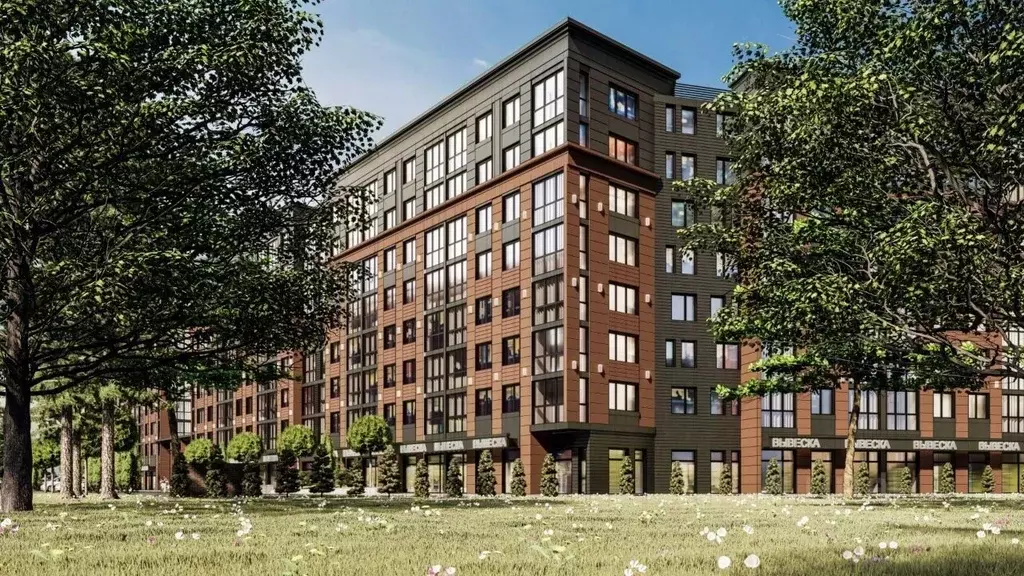 2-к кв. Калининградская область, Калининград Мой Город жилой комплекс ... - Фото 2