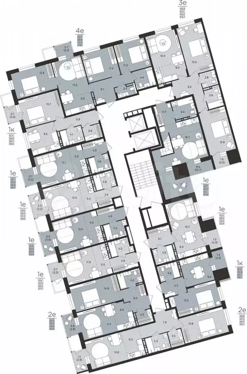 3-к. квартира, 63,2 м, 8/8 эт. - Фото 1