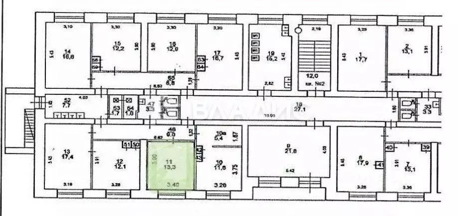 Комната Карелия, Петрозаводск Кемская ул., 15 (13.3 м) - Фото 2