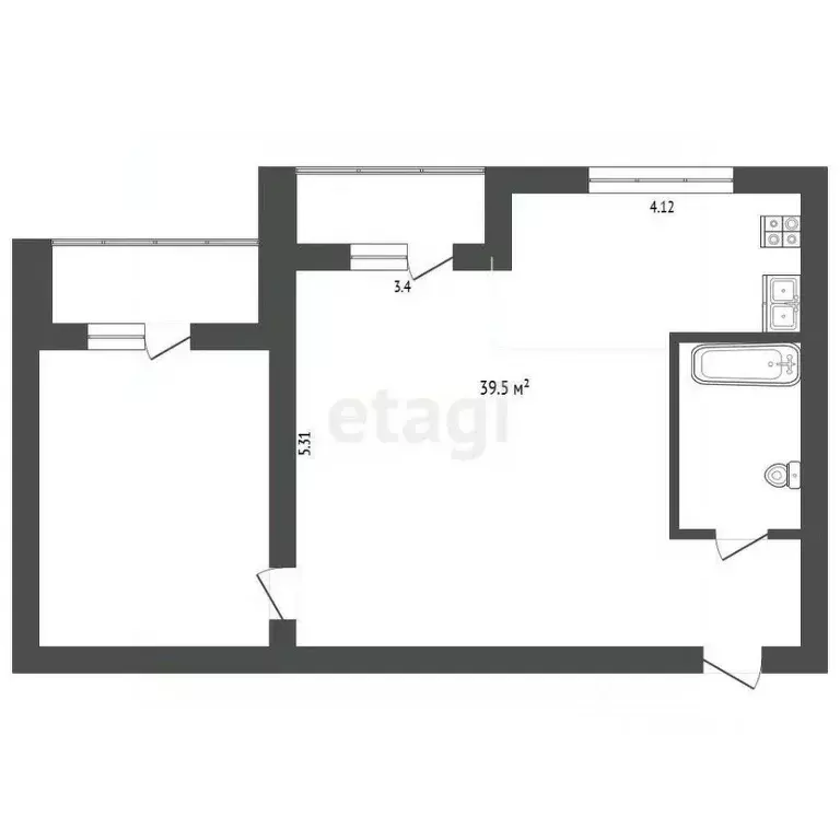 2-к кв. Хабаровский край, Хабаровск Воронежское ш., 13/3 (54.0 м) - Фото 2